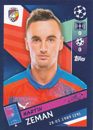 Martin Zeman Viktoria Plzen samolepka UEFA Champions League 2018/19 #491